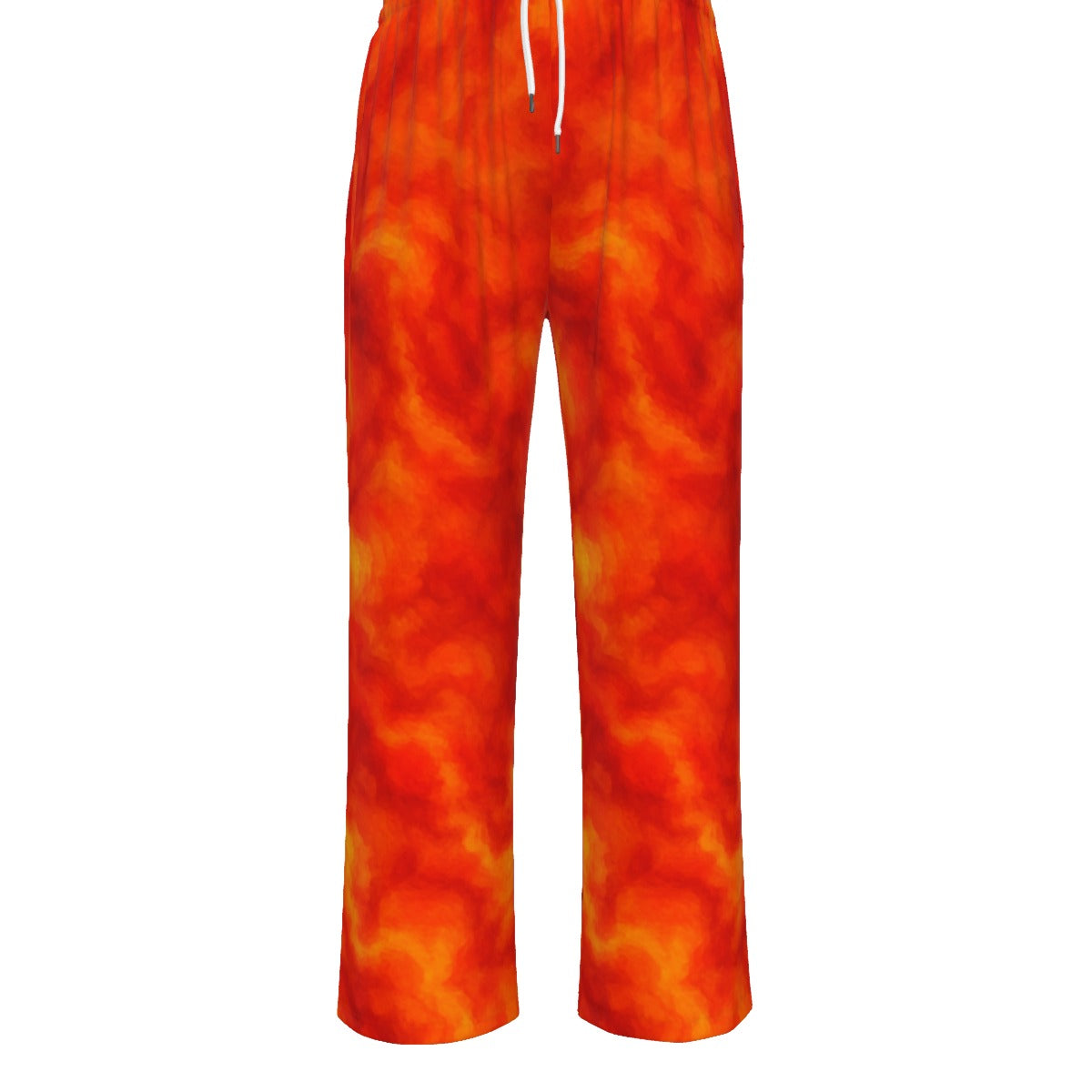 Unisex Knitted Fleece Wide Leg Pants