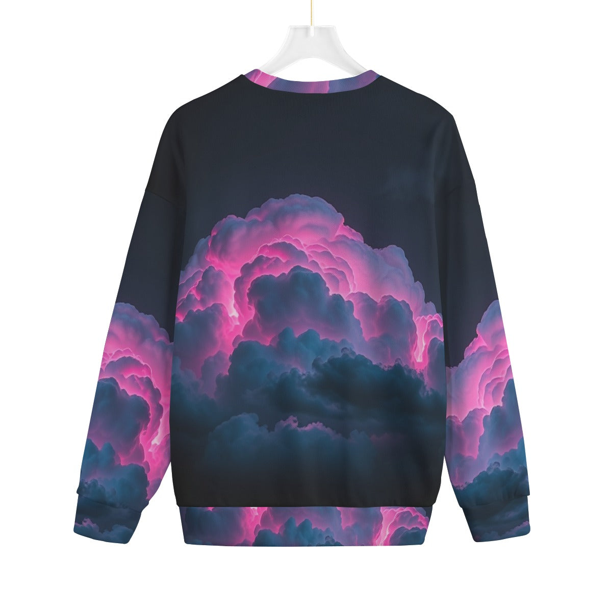 Unisex Drop-shoulder Knitted Fleece Sweater - view 2