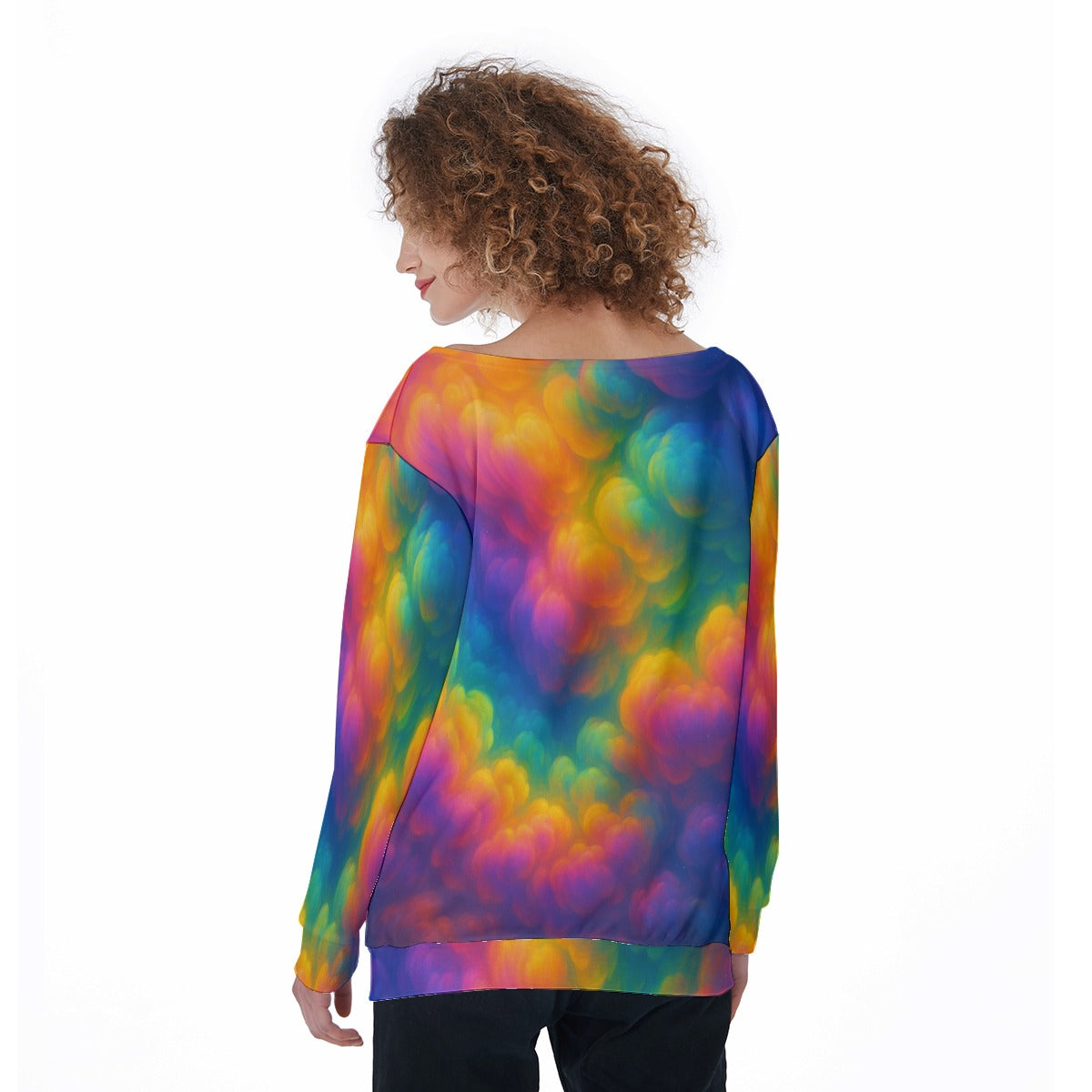 Women's Off-Shoulder Sweatshirt