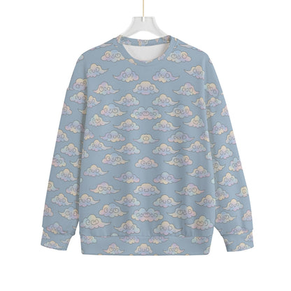 Unisex Drop-shoulder Knitted Fleece Sweater - view 1