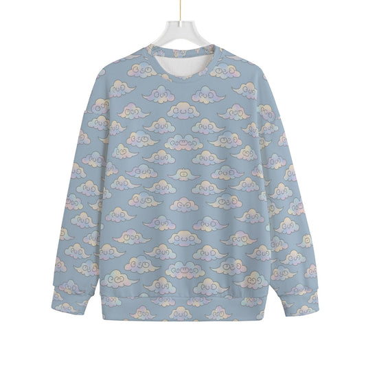Unisex Drop-shoulder Knitted Fleece Sweater - view 1