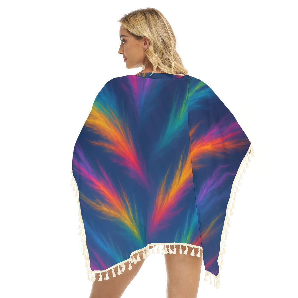 Women's Square Fringed Shawl