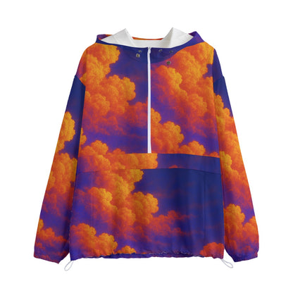 Unisex Pullover Jacket With Zipper Closure