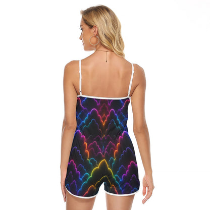 Women's V-neck Cami Romper