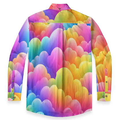 Men's Casual Lapel Long Sleeve Shirt|125GSM Cotton