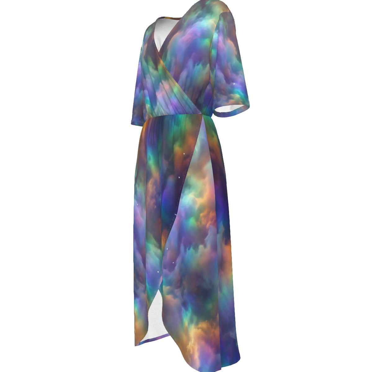 Women's Short Sleeve V-neck Dress