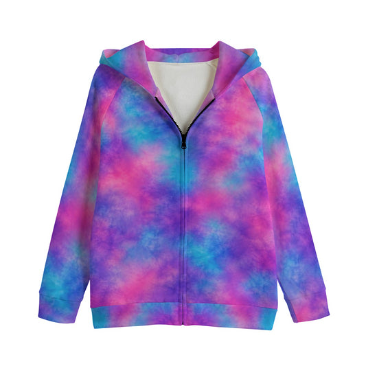 Children’s Zip-Up Raglan-Sleeve Hoodie | 310 GSM Cotton - view 1