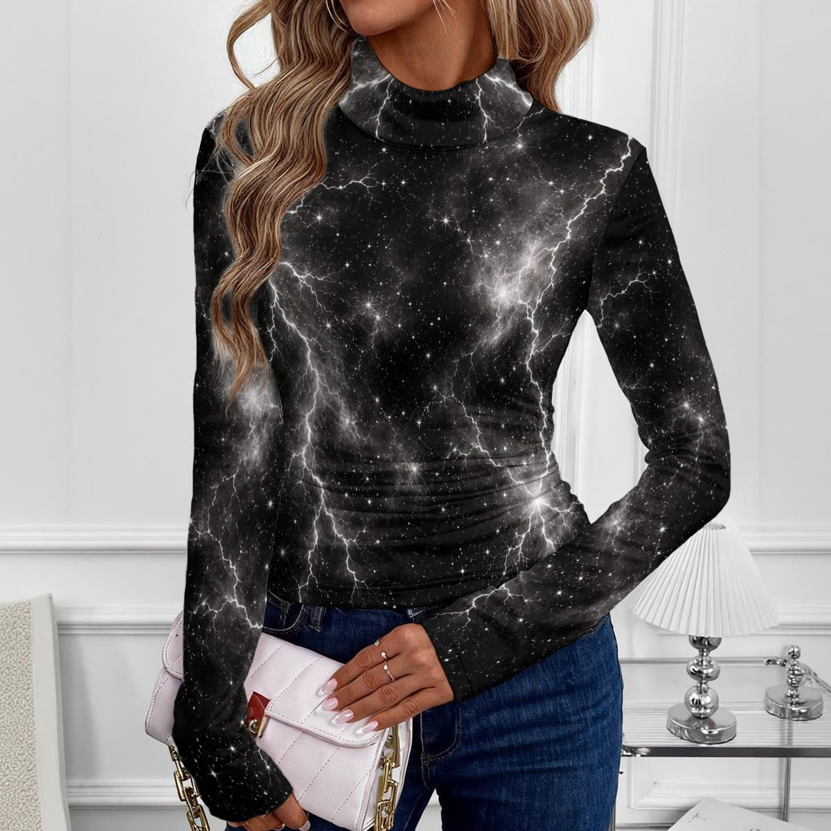 Women’s High-Neck Long-Sleeve Top - view 2