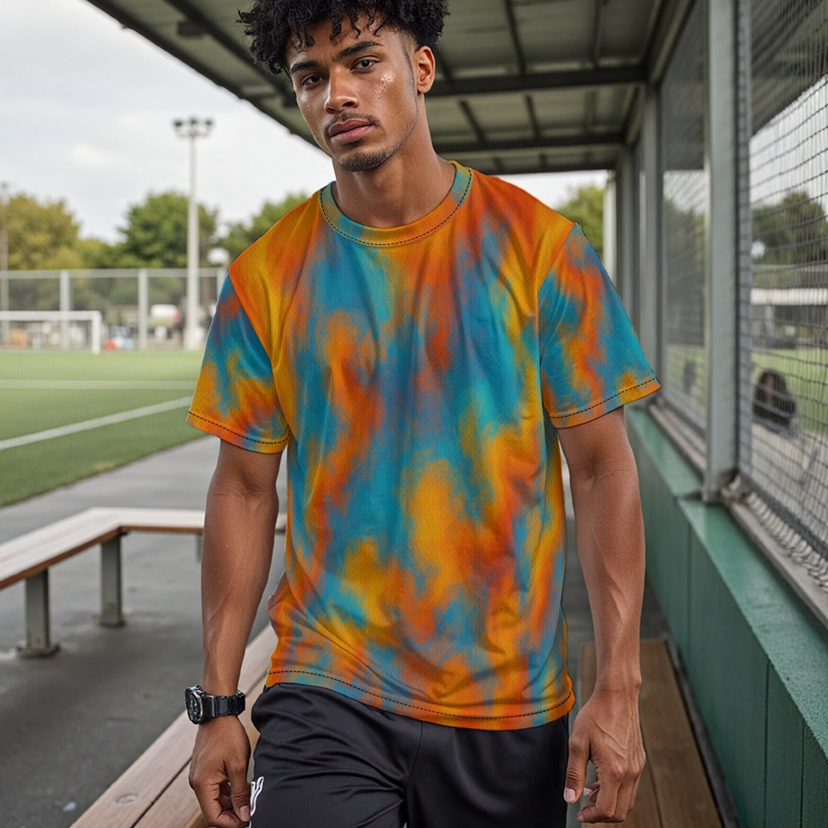 Unisex Drop Shoulder Crew Neck T-Shirt