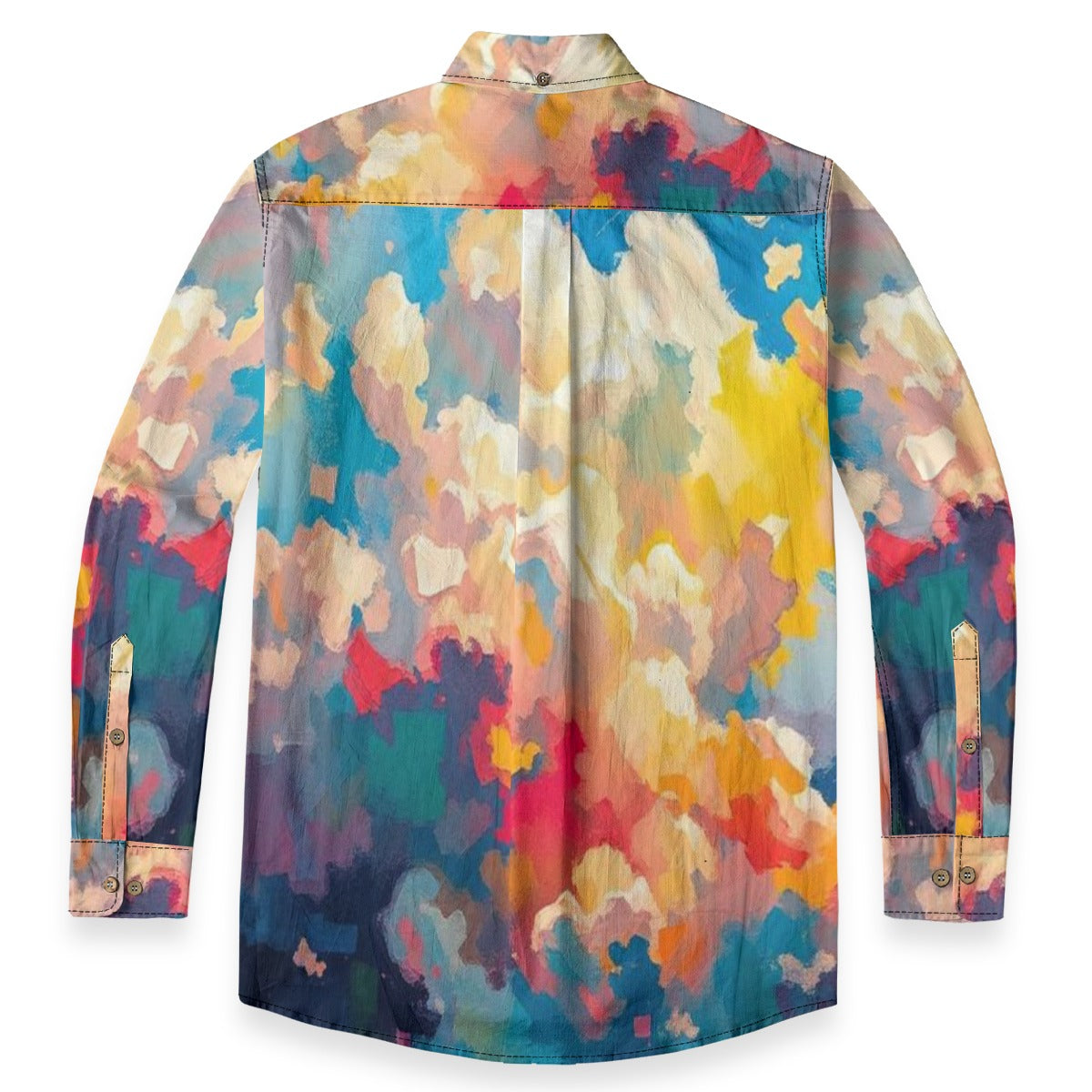 Men's Casual Lapel Long Sleeve Shirt|125GSM Cotton