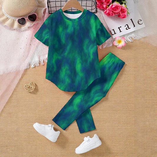 Unisex Kids' Casual Top and Pants Set