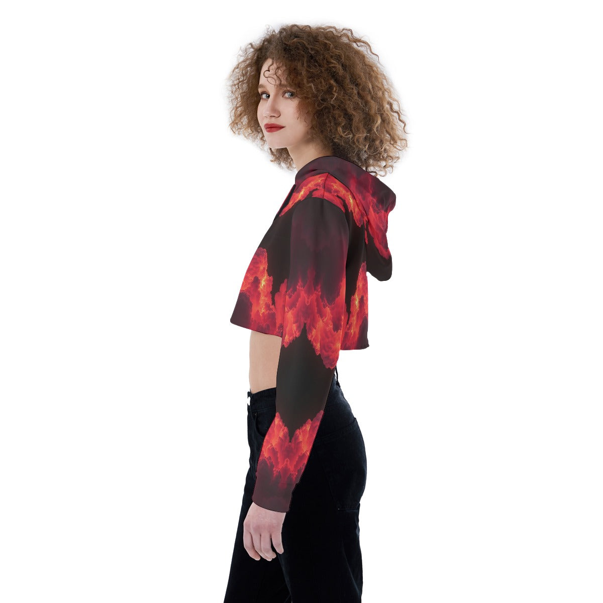 Women's Crop Top Hoodie