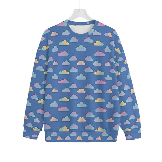Unisex Drop-shoulder Knitted Fleece Sweater - view 1
