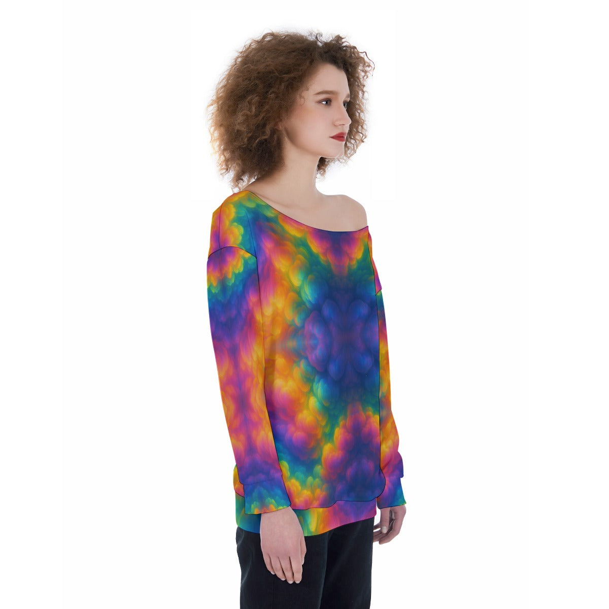 Women's Off-Shoulder Sweatshirt