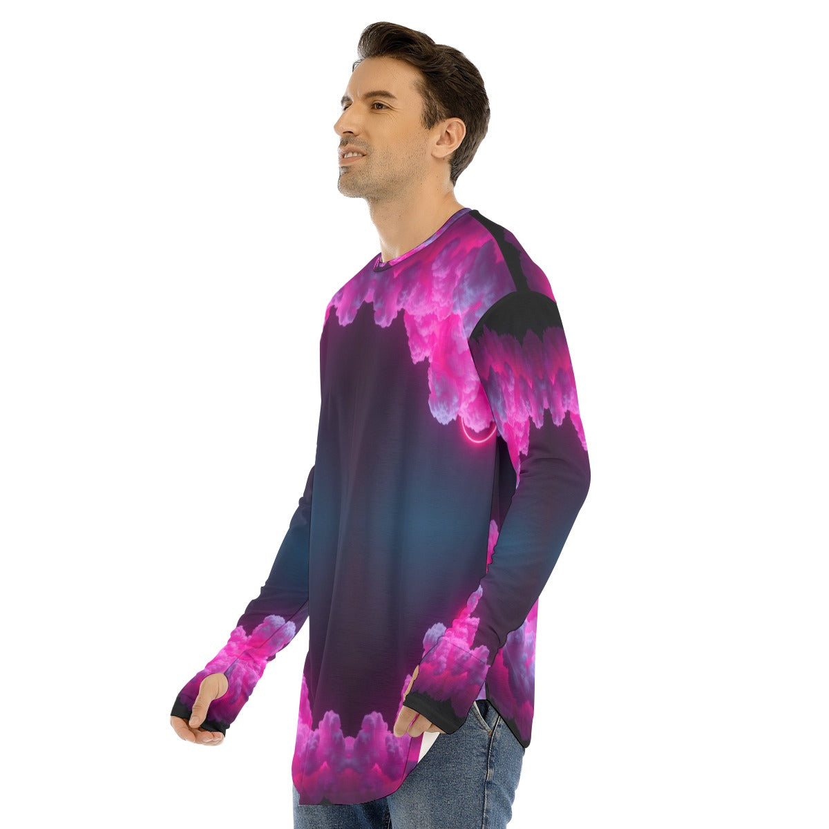 Men's Fingerless Long Sleeve T-shirt