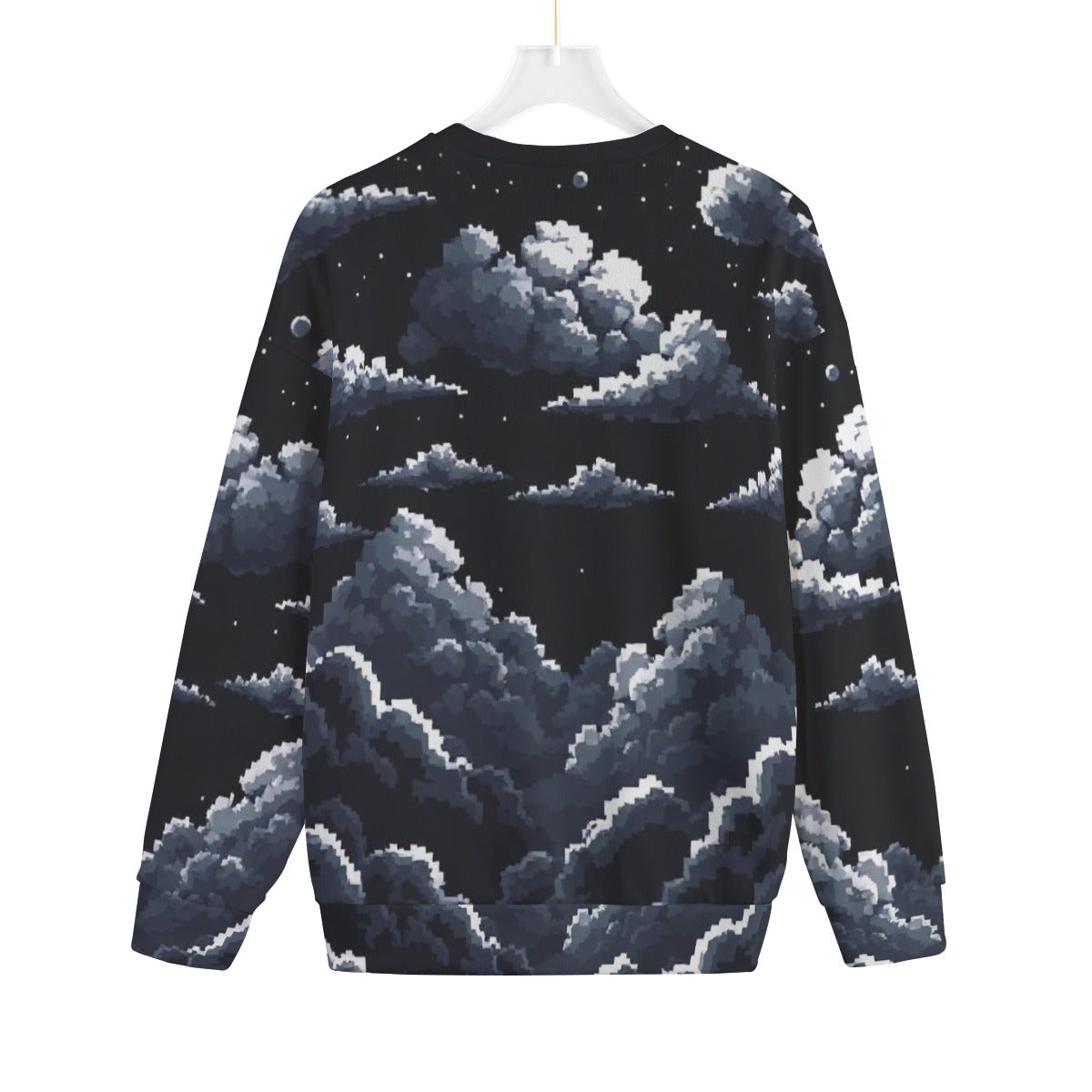 Unisex Drop-shoulder Knitted Fleece Sweater - view 2