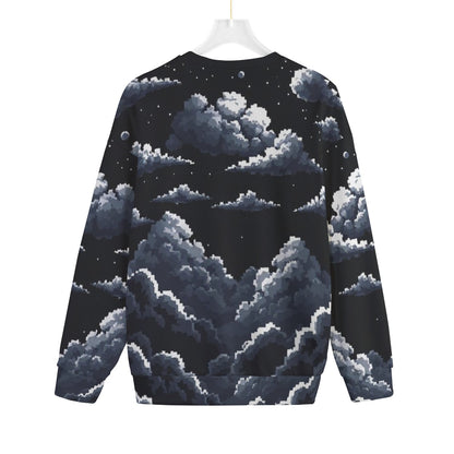 Unisex Drop-shoulder Knitted Fleece Sweater - view 2