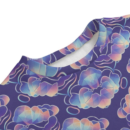 Unisex Drop-shoulder Knitted Fleece Sweater - view 3