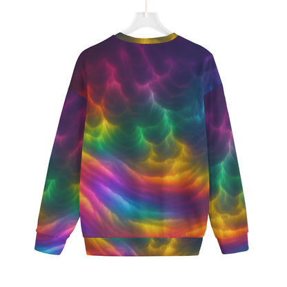 Unisex Drop-shoulder Knitted Fleece Sweater - view 2