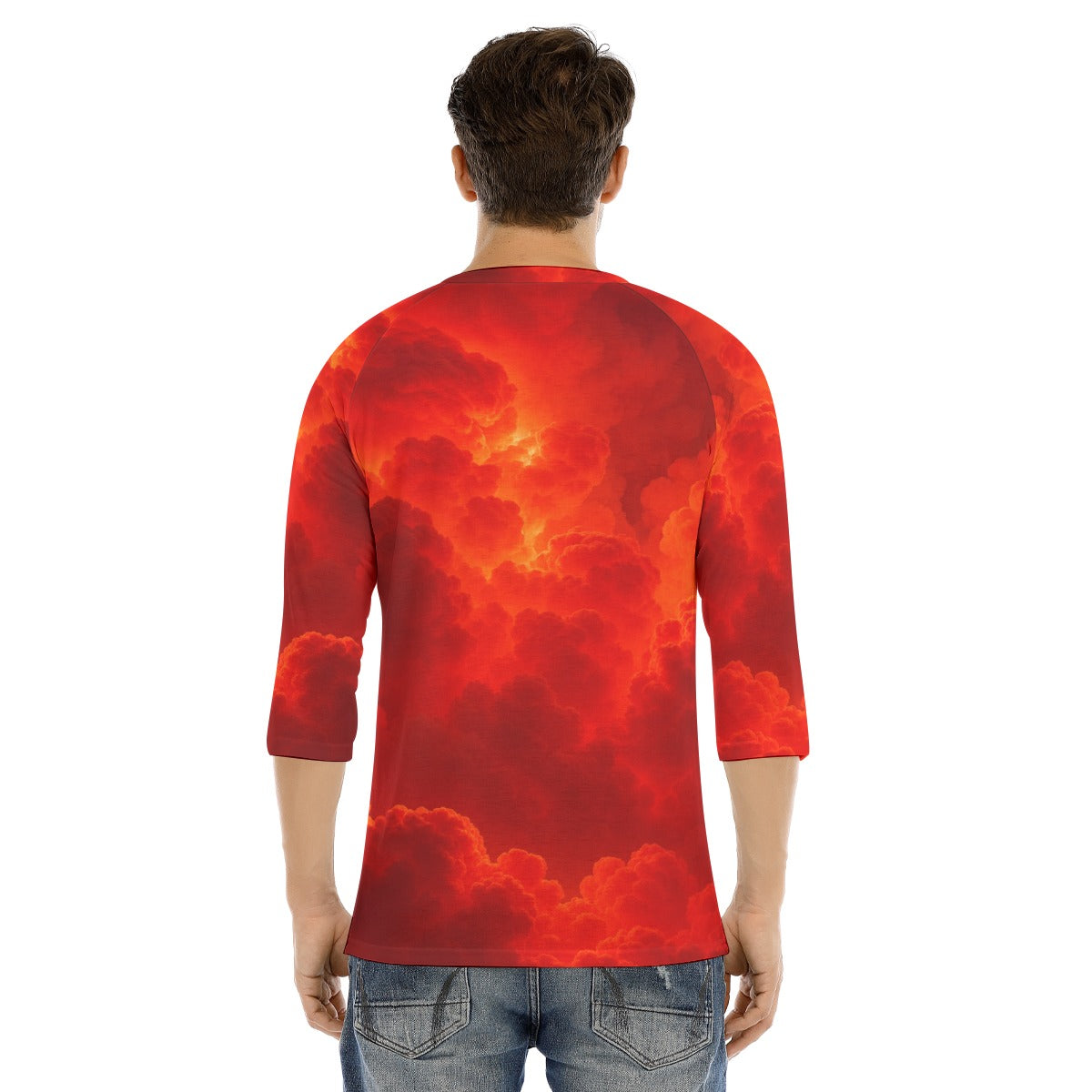 Men's Bracelet Sleeve T-shirt With Button Closure - view 4