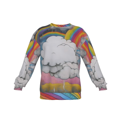 Men's Drop Shoulder Round Neck Long-Sleeved Sweatshirt