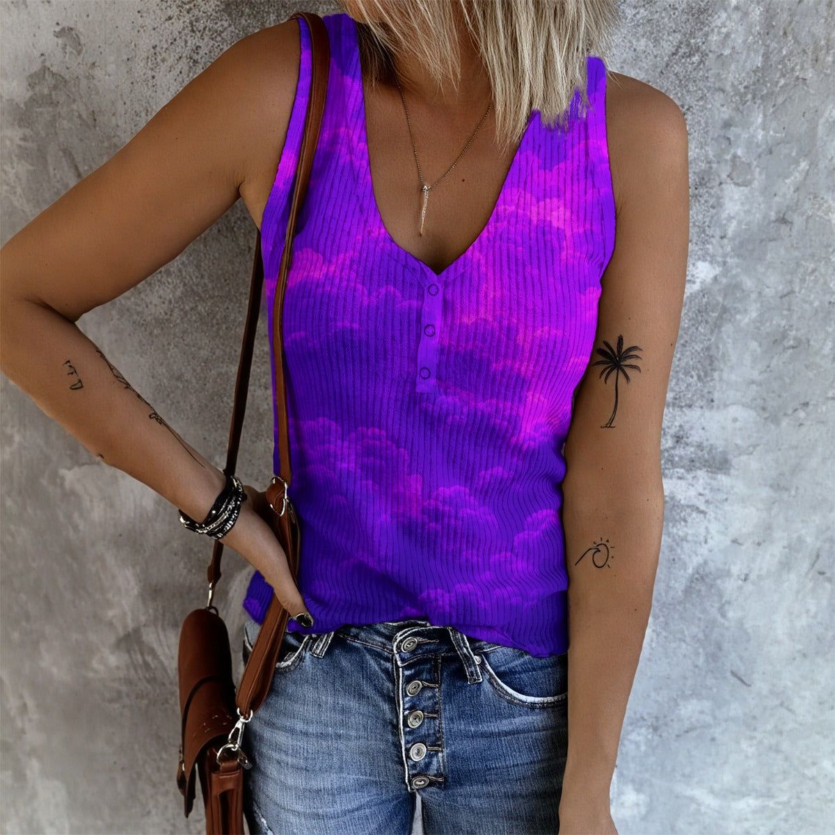 Women's Button Vest