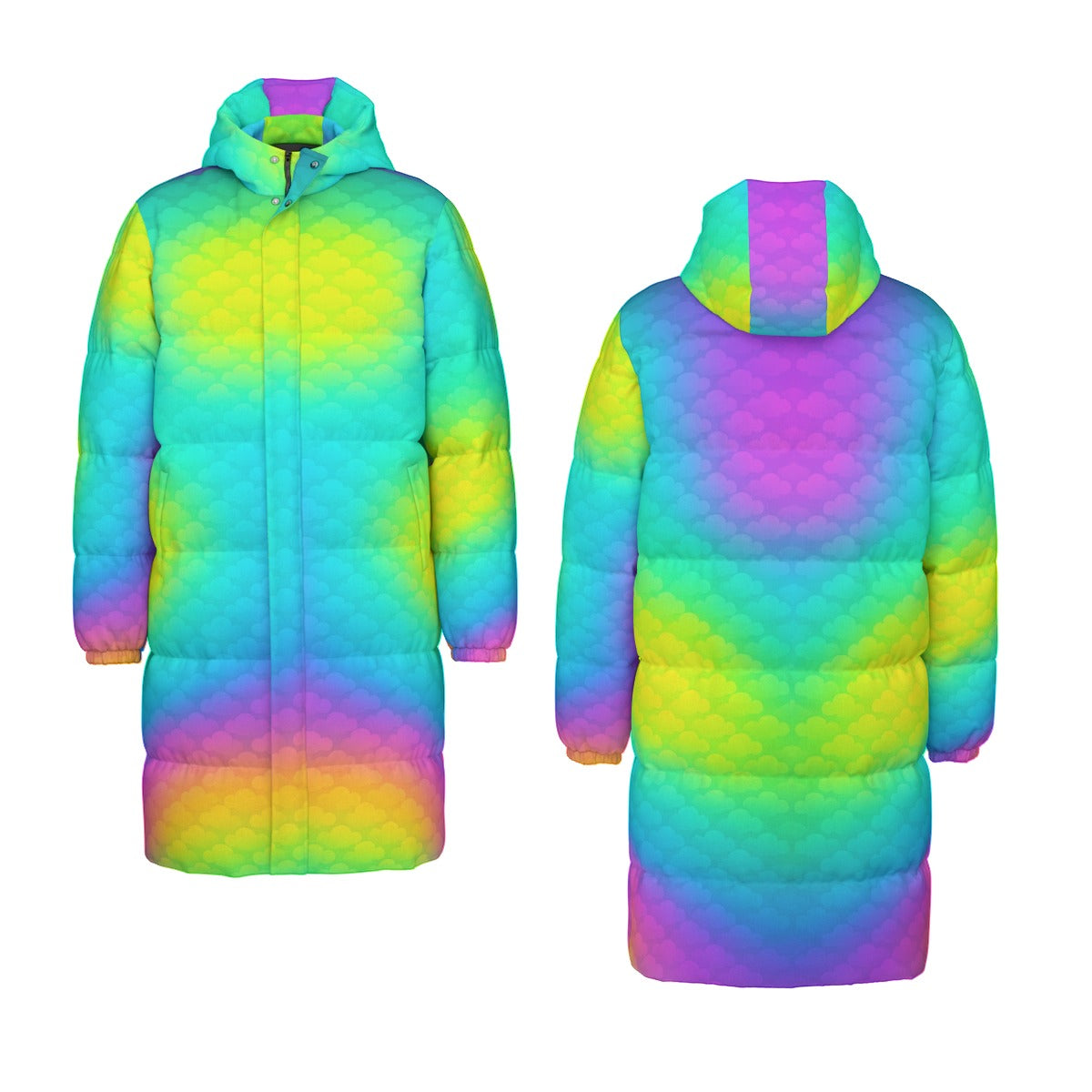 Unisex Long Down Jacket