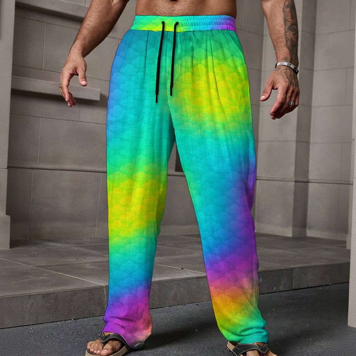 Men's Loose Casual Pants With Pocket