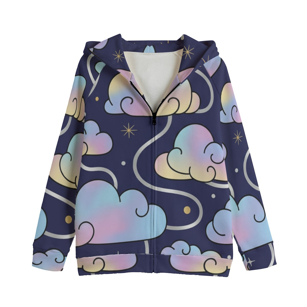 Kid's Zip Up Raglan Sleeve Hoodie | 310GSM Cotton