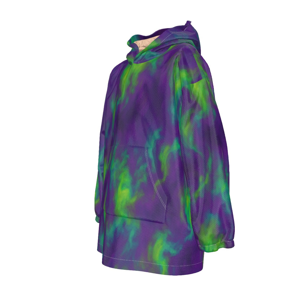 Unisex Kid's Sherpa Fleece Hoodie Blanket