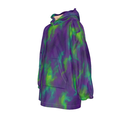 Unisex Kid's Sherpa Fleece Hoodie Blanket