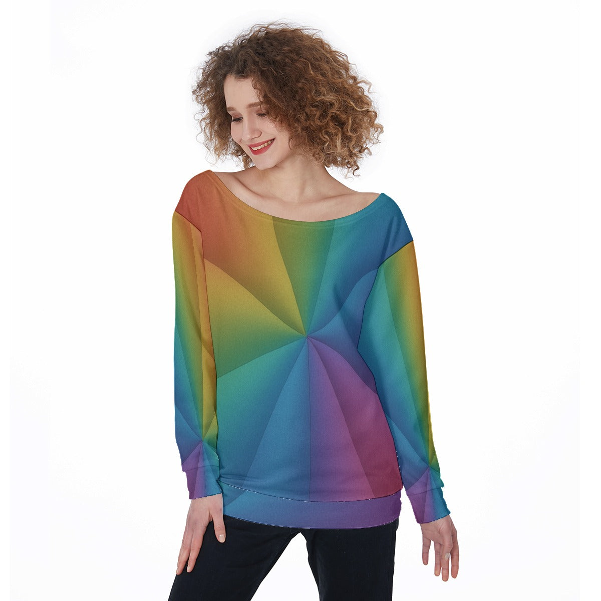 Women's Off-Shoulder Sweatshirt