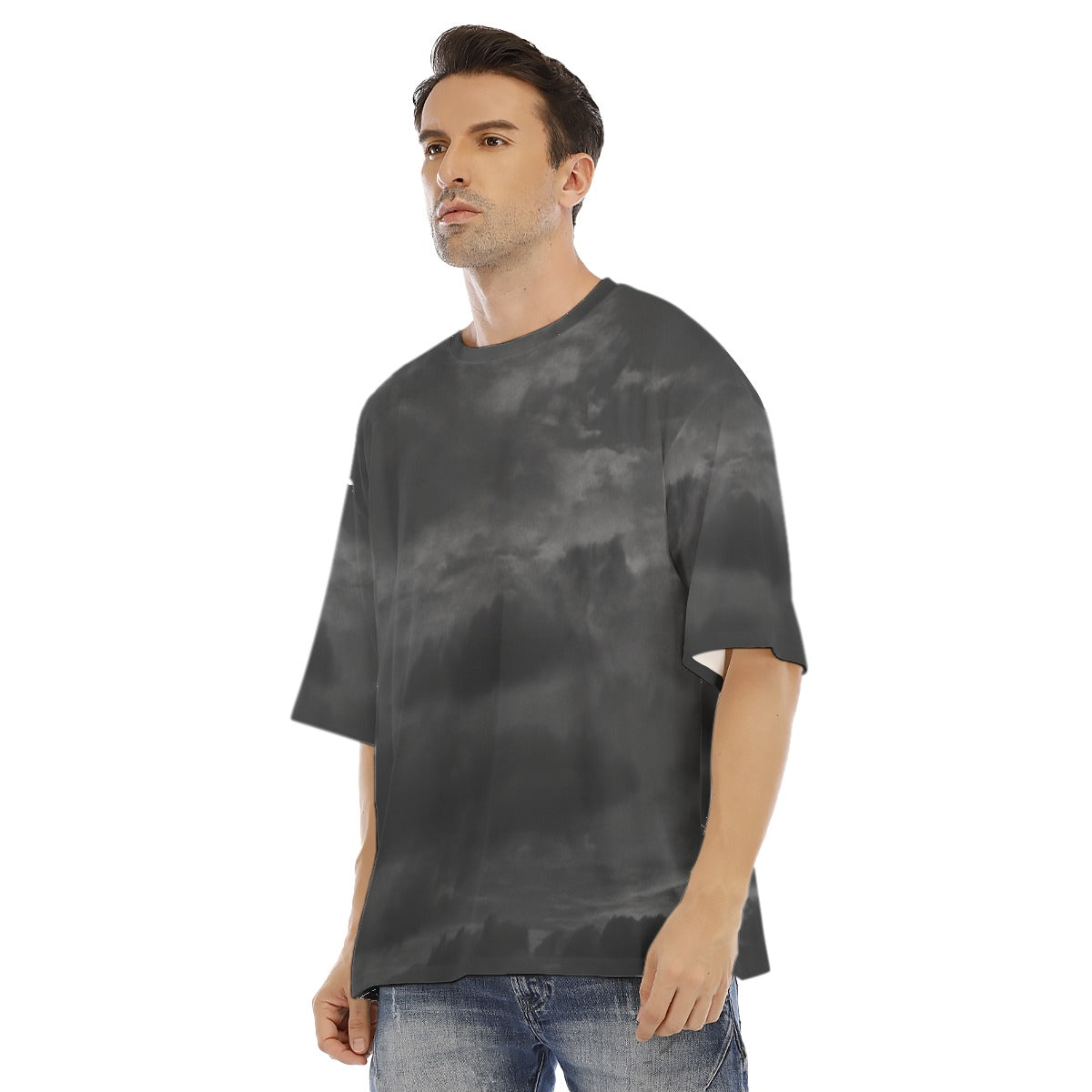 Men's Drop Shoulder T-shirt With Short Sleeve