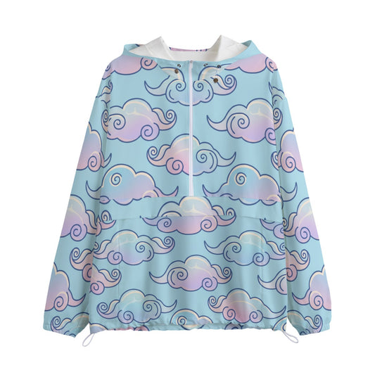 Unisex Pullover Jacket With Zipper Closure