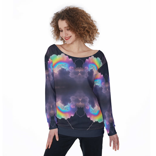 Women's Off-Shoulder Sweatshirt