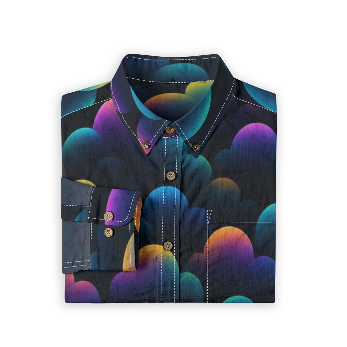 Men's Casual Lapel Long Sleeve Shirt|125GSM Cotton