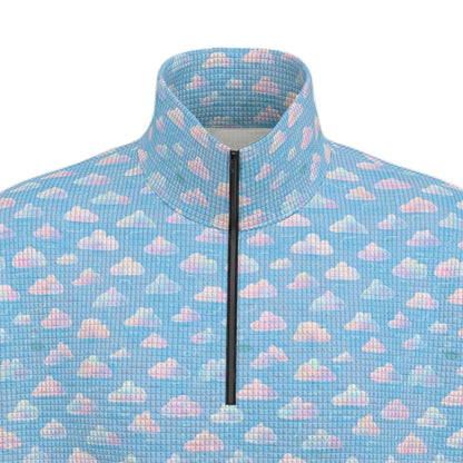Unisex Turtleneck Zippered Sweatshirt