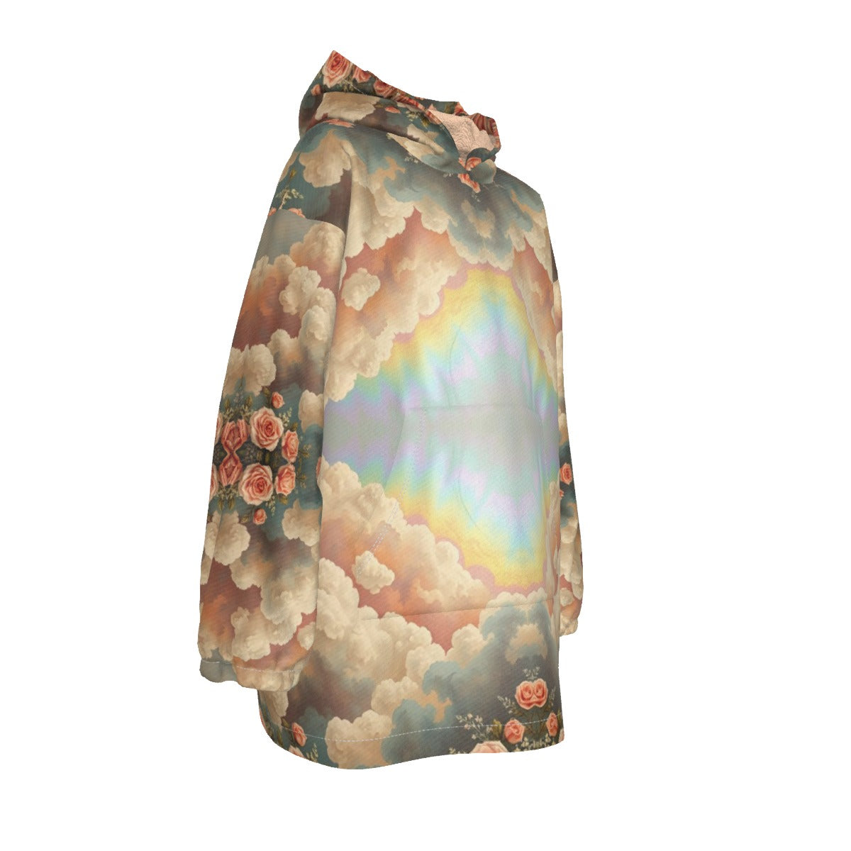 Unisex Kid's Sherpa Fleece Hoodie Blanket