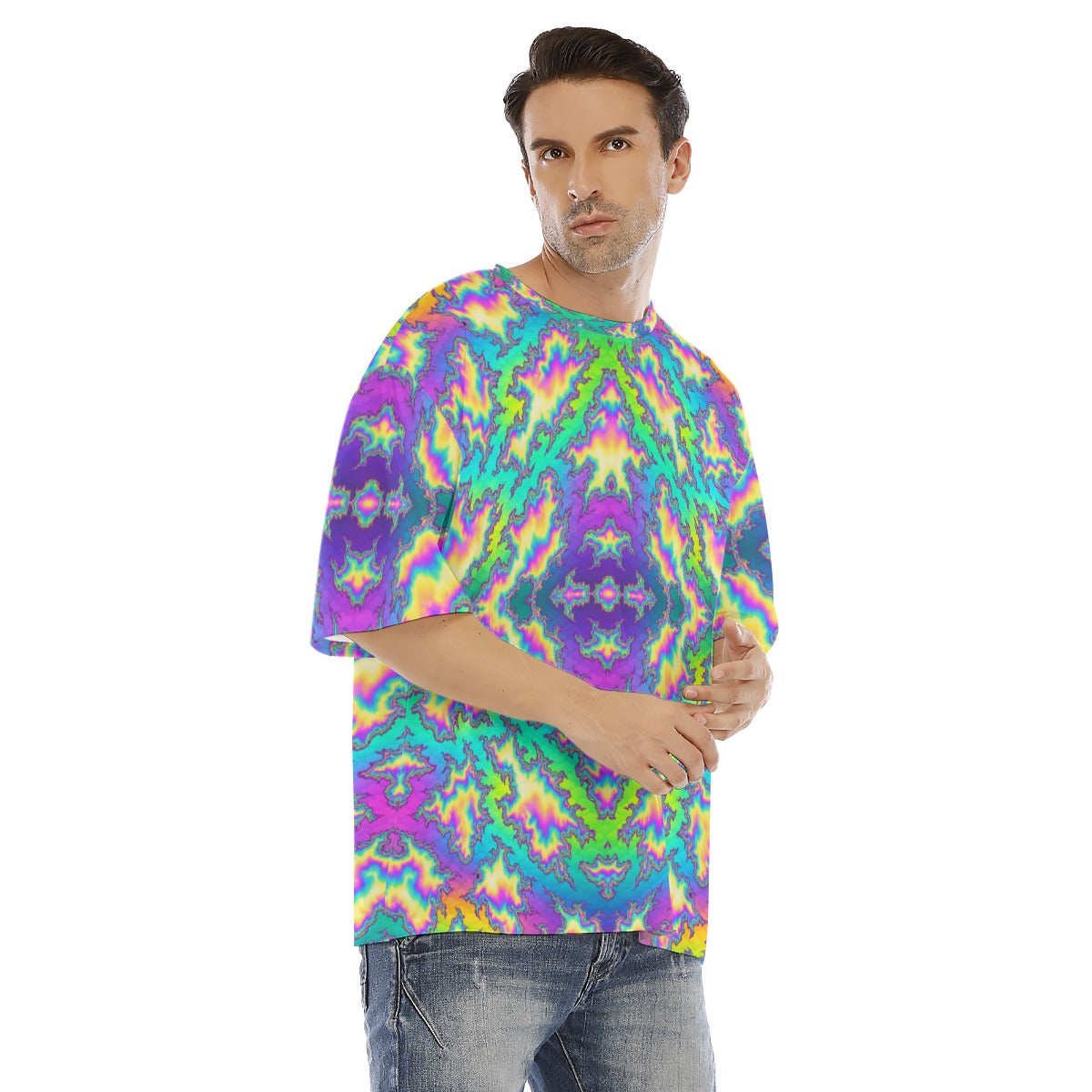 Men's Drop Shoulder T-shirt With Short Sleeve