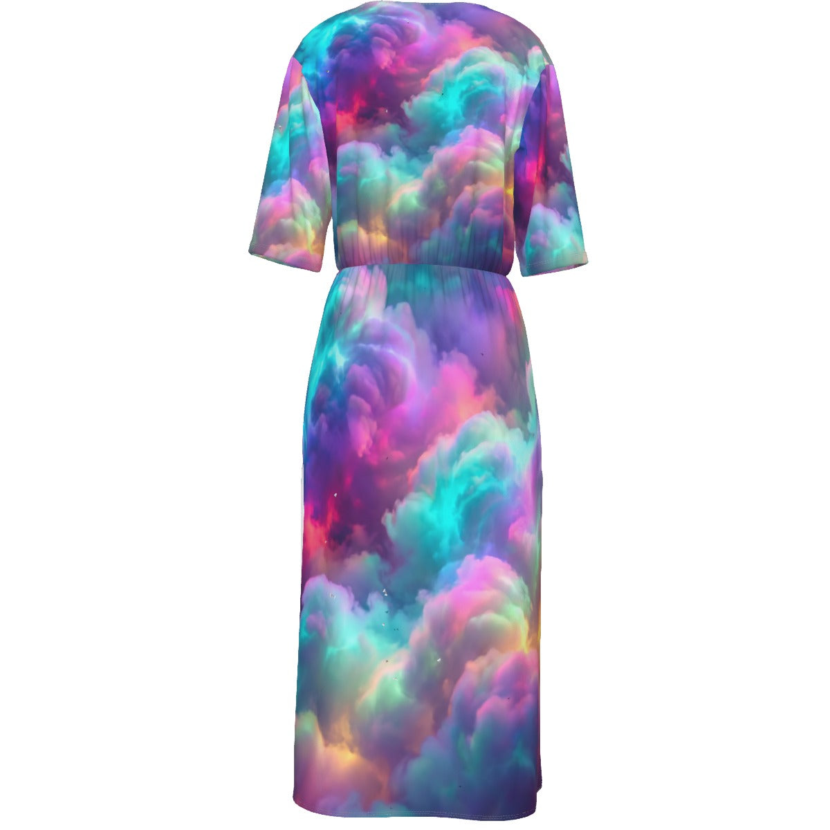 Women's Short Sleeve V-neck Dress