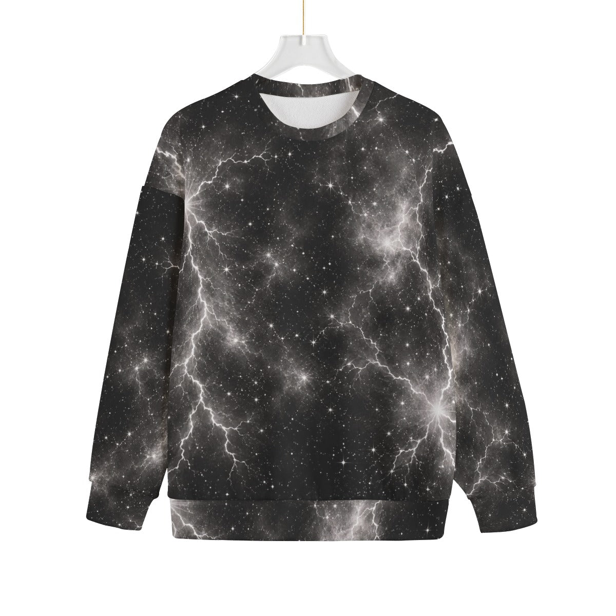 Unisex Drop-shoulder Knitted Fleece Sweater - view 1