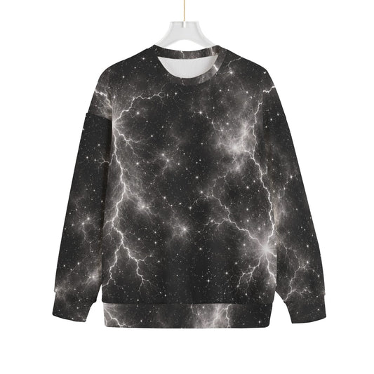 Unisex Drop-shoulder Knitted Fleece Sweater - view 1