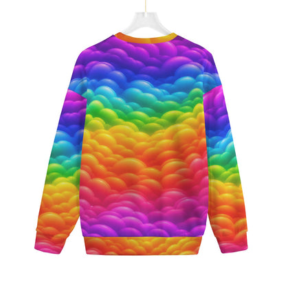 Unisex Drop-shoulder Knitted Fleece Sweater - view 2