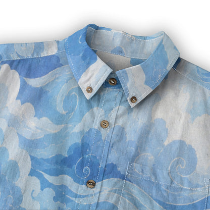 Men's Casual Lapel Long Sleeve Shirt|125GSM Cotton