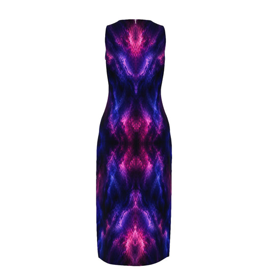 Women's Beach Perspective Chiffon Sleeveless Dress