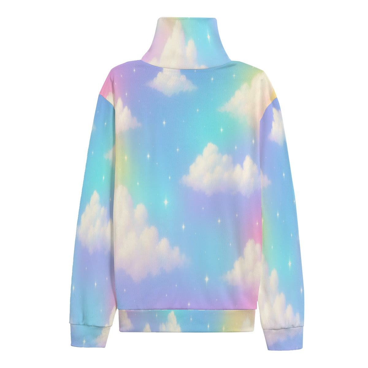 Unisex Turtleneck Knitted Fleece Sweater