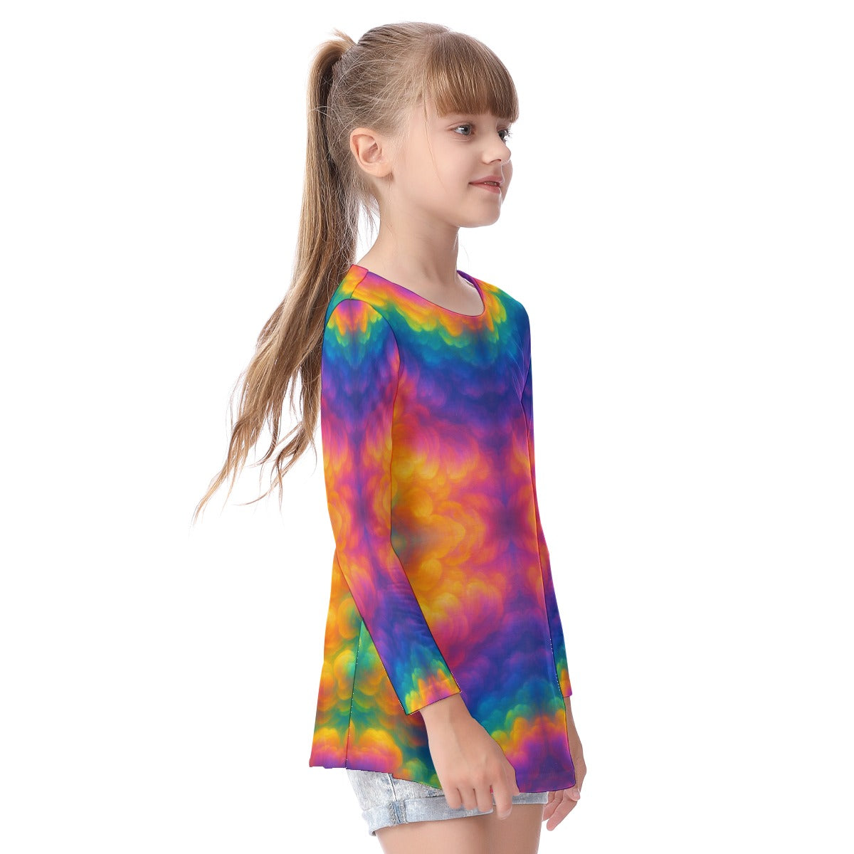 Unisex Kid's Long Sleeve O-neck T-shirt