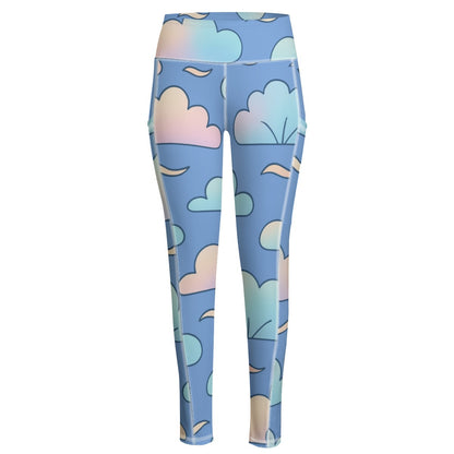 Functional Women's Yoga Leggings With Side Pockets|210GSM
