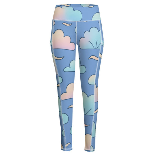 Functional Women's Yoga Leggings With Side Pockets|210GSM