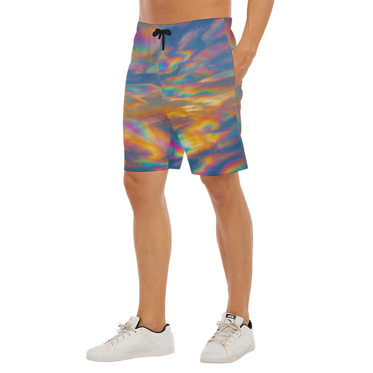 Men's Beach Shorts With Elastic Waist